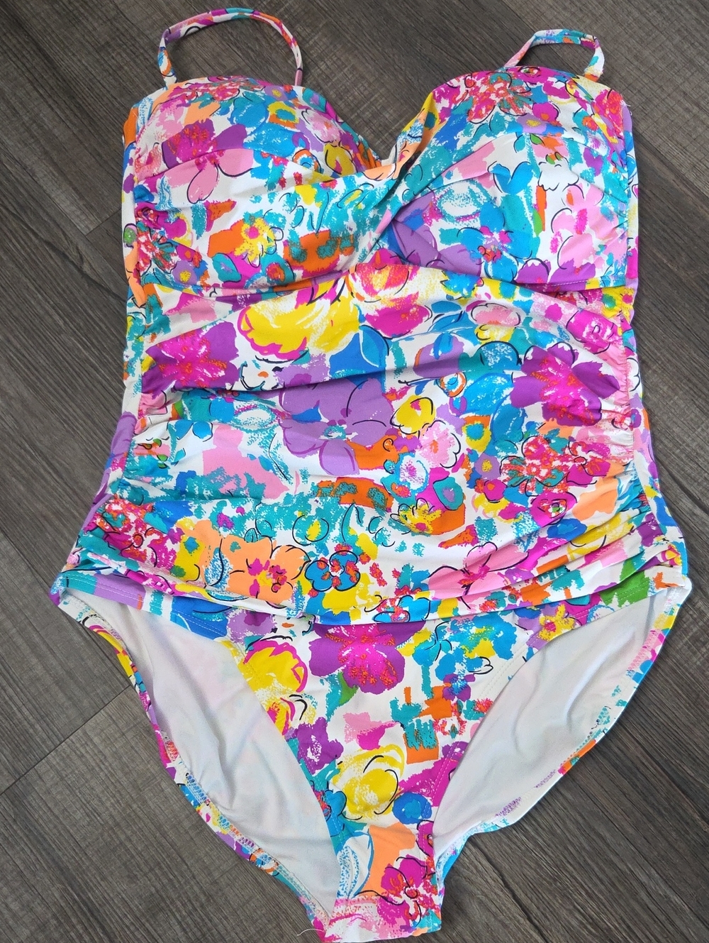 Anne Cole Floral One-Piece Swimsuit - Bright Multi